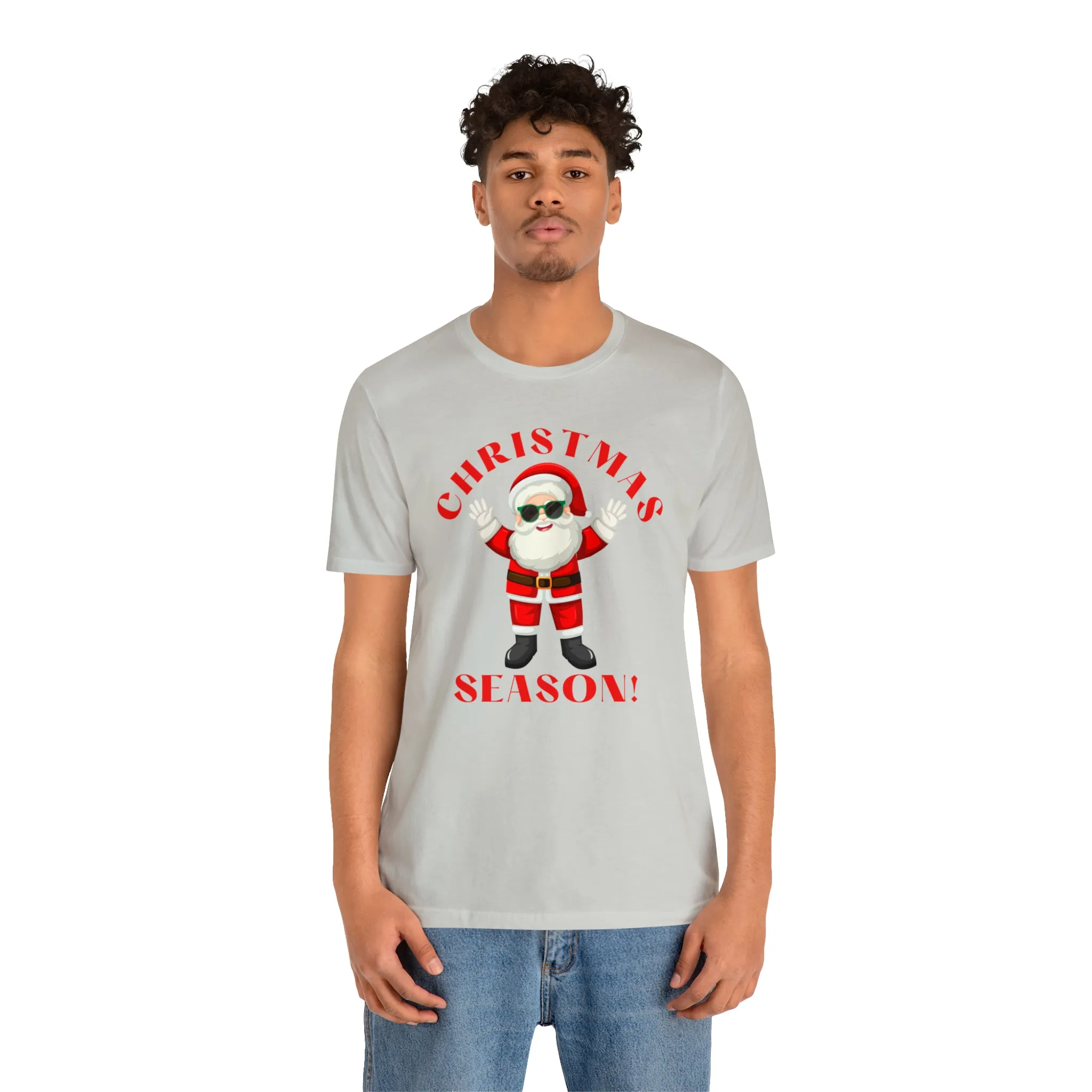 Santa Christmas Season | Funny XMas Tee |  Bella Canvas 3001 Unisex | Happy Holidays Short Sleeve T-shirt