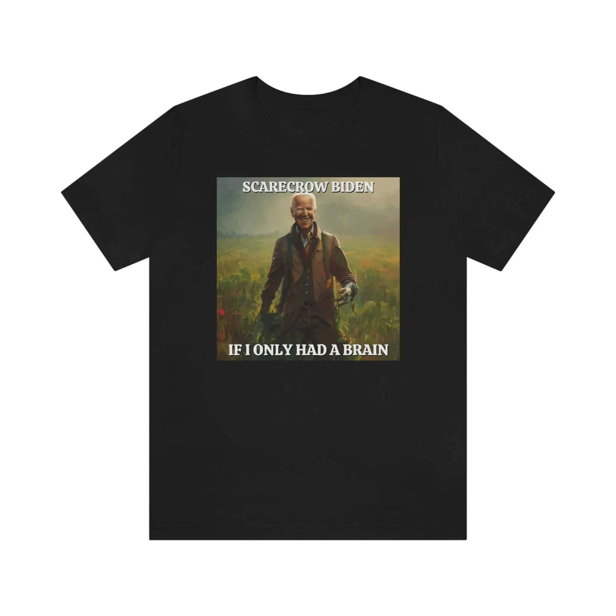 Scarecrow Biden If I Only Had A Brain Short Sleeve Tee
