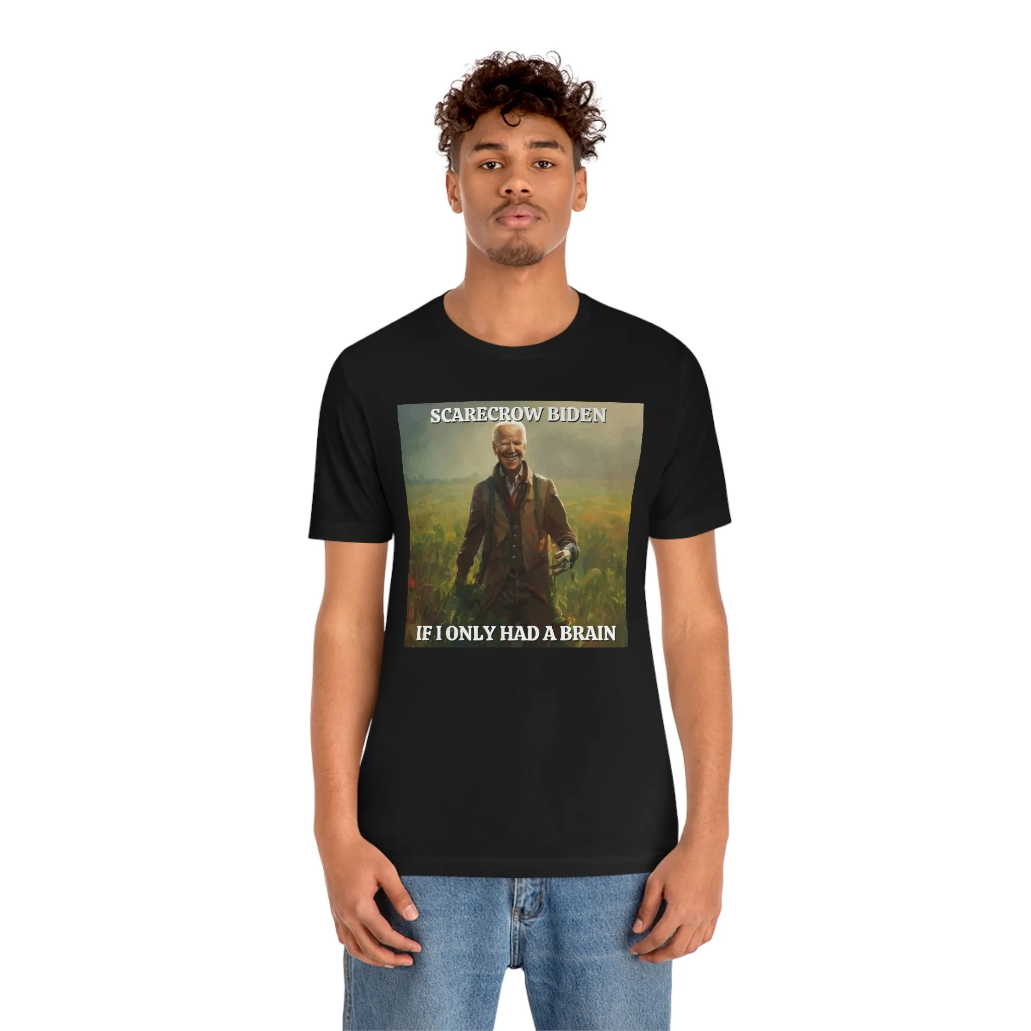 Scarecrow Biden If I Only Had A Brain Short Sleeve Tee