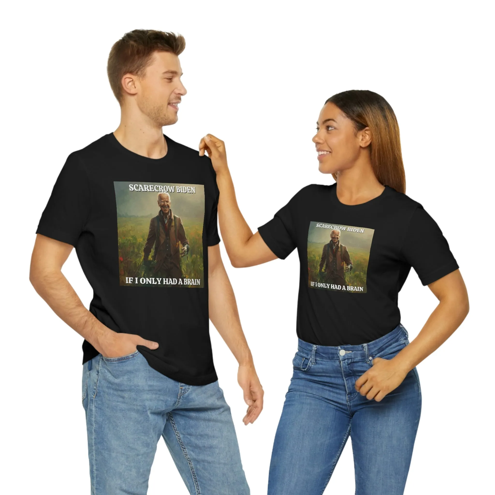 Scarecrow Biden If I Only Had A Brain Short Sleeve Tee