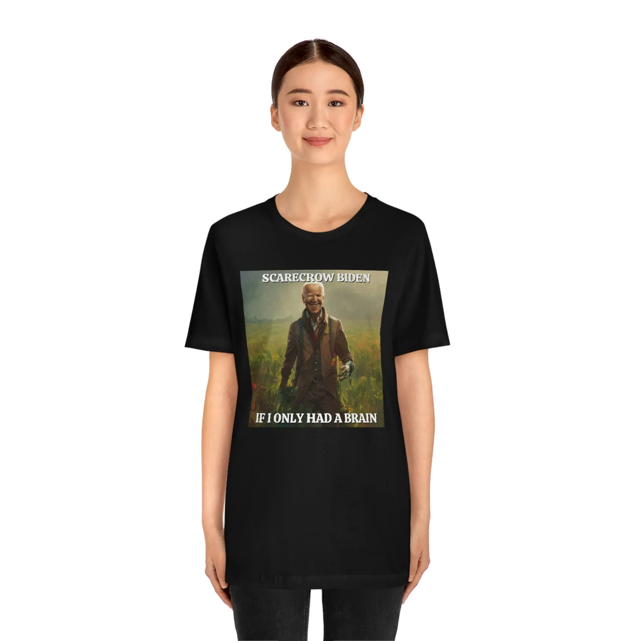 Scarecrow Biden If I Only Had A Brain Short Sleeve Tee
