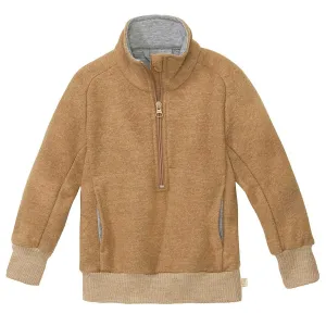Schlupfpullover Troyer aus 100% Bio-Merinowolle