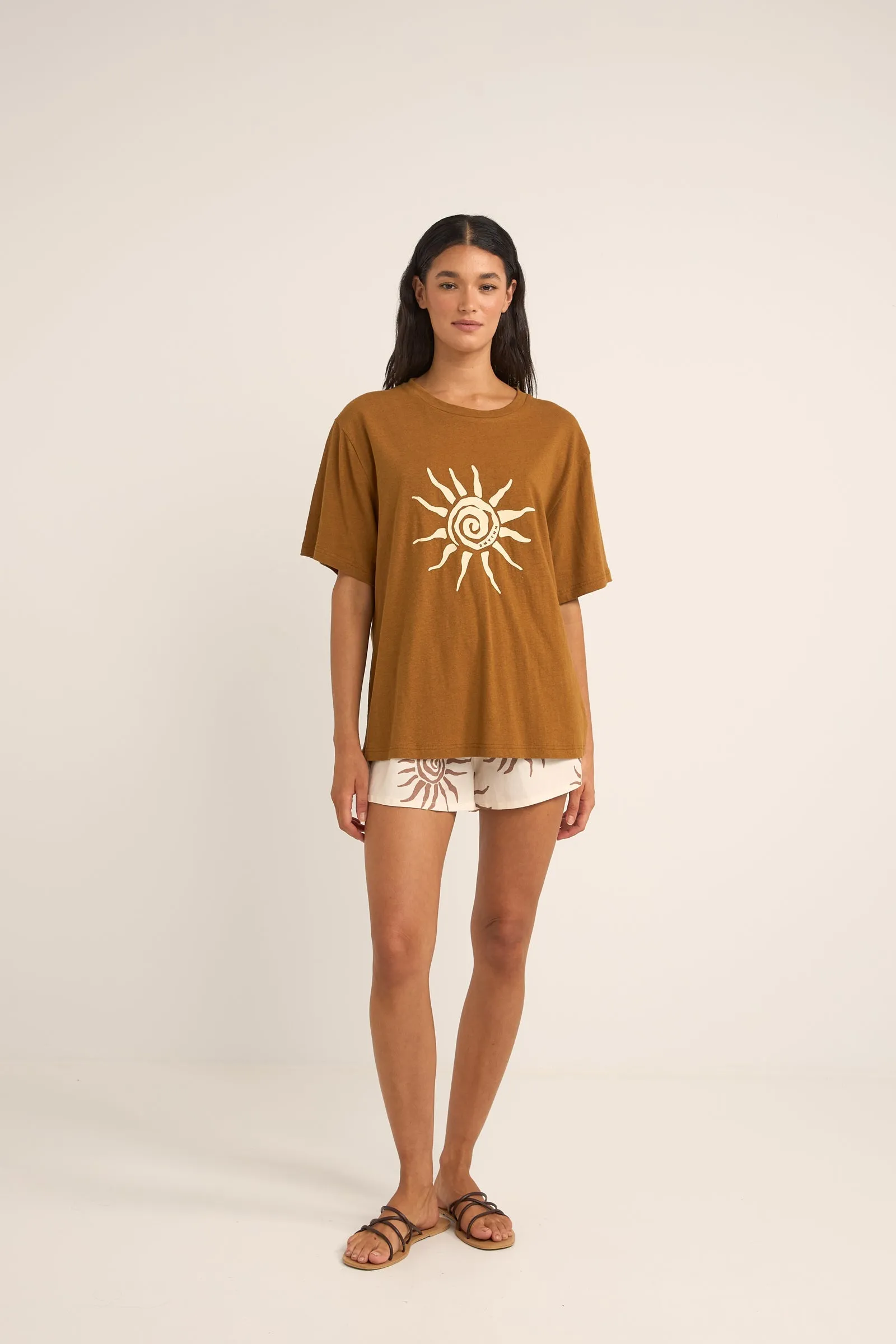 Seafarer Oversized T-Shirt Brown