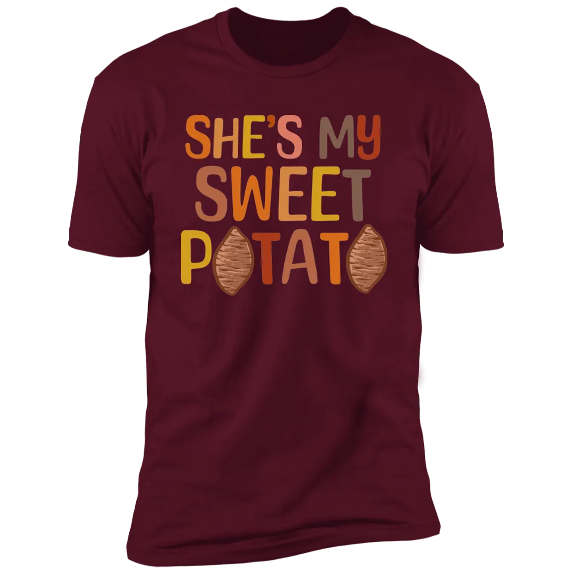 She's My Sweet Potato | Maroon Deluxe Unisex Tee