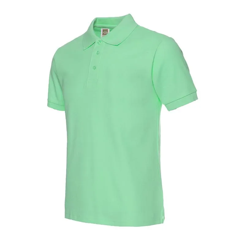 Short-Sleeved Polyester Cotton Polo Shirt