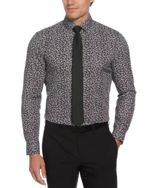 Slim Fit Total Stretch Flower Print Shirt