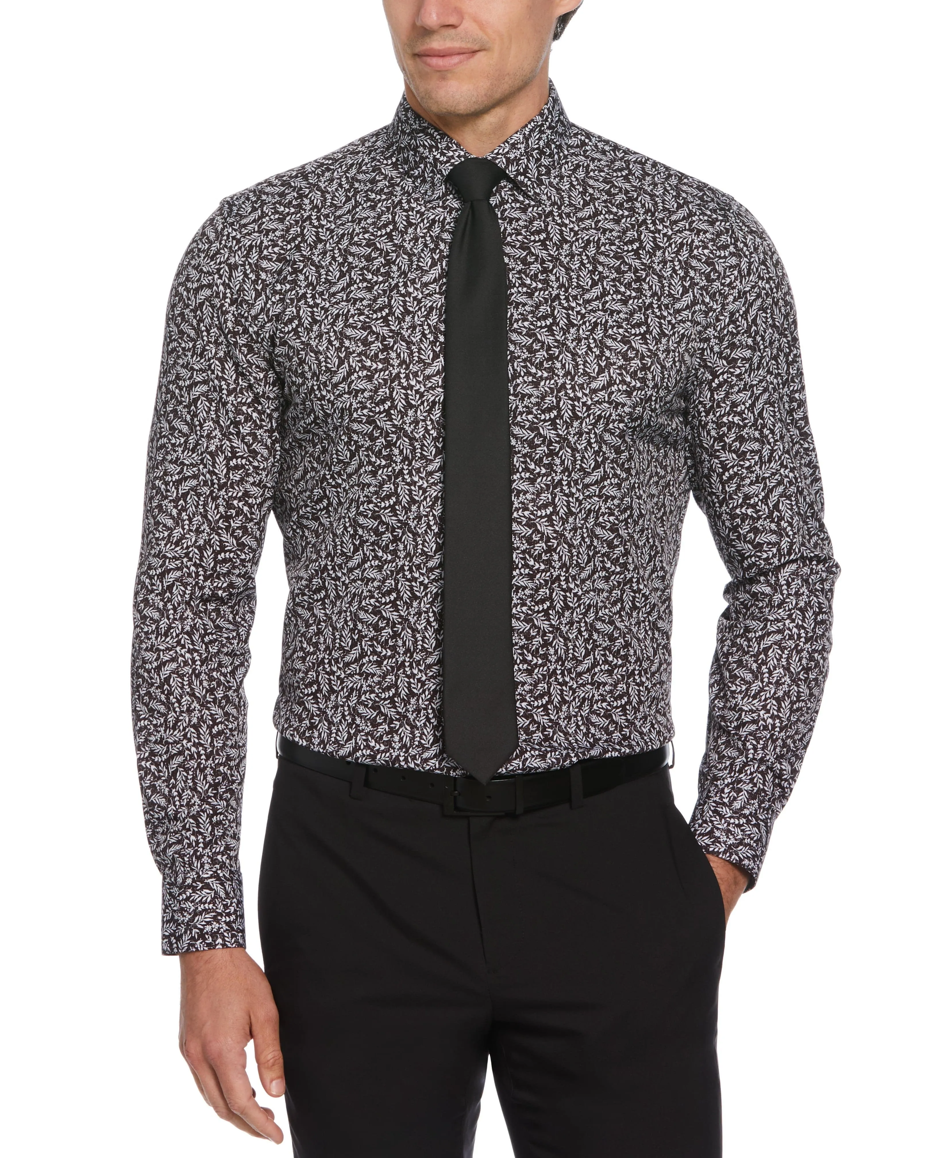Slim Fit Total Stretch Flower Print Shirt