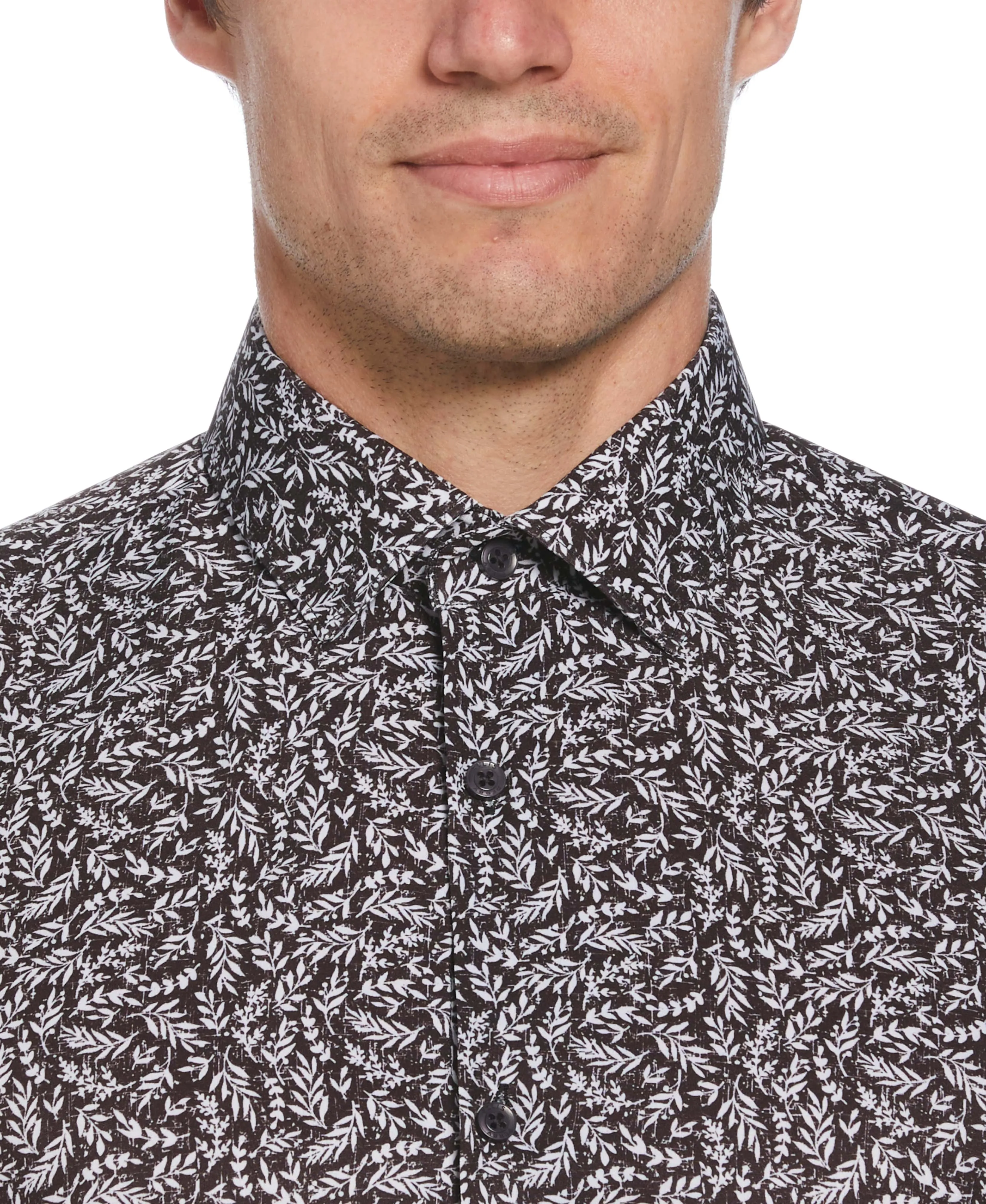 Slim Fit Total Stretch Flower Print Shirt