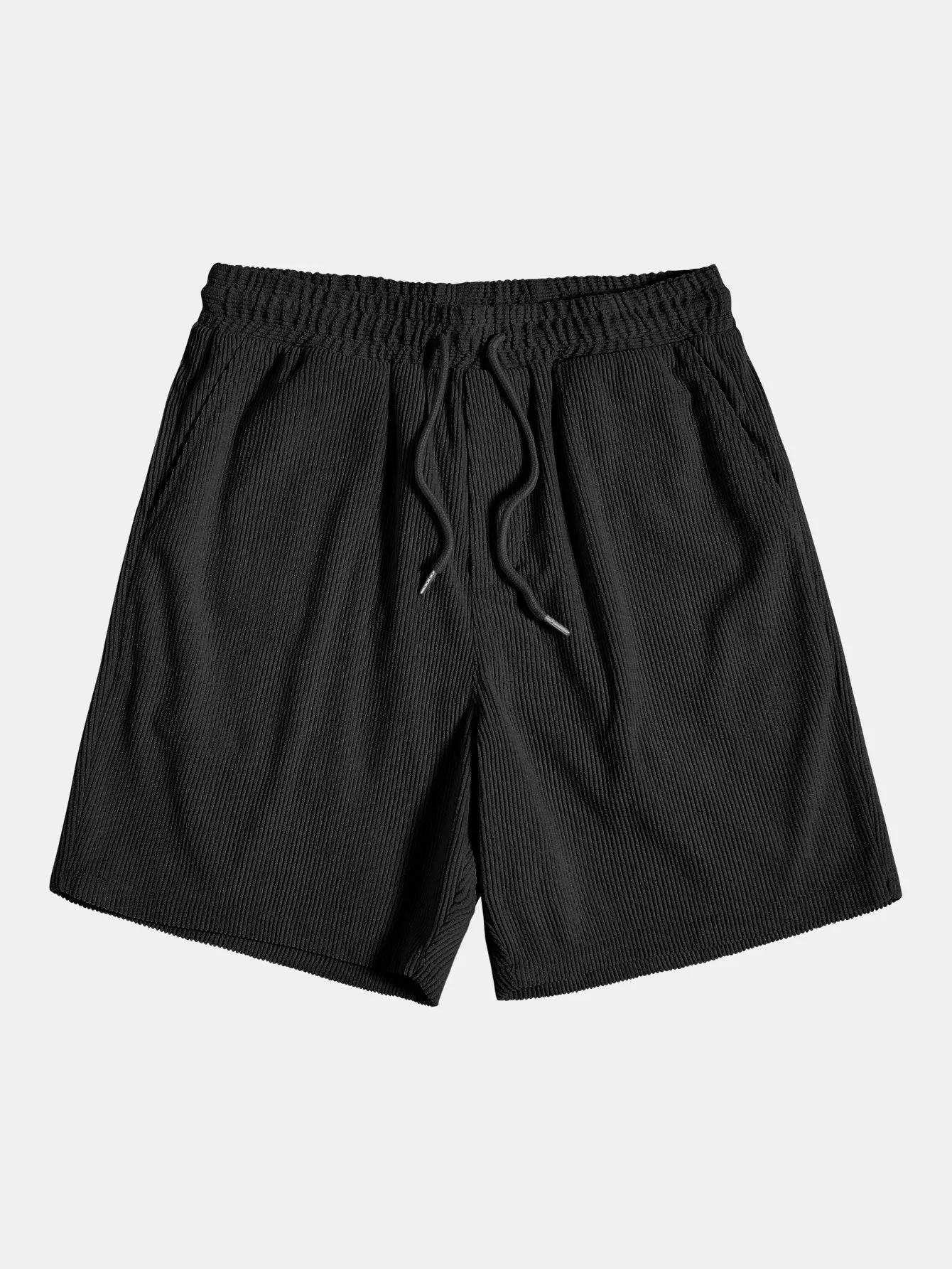 Sommerliches Polyester-Set: Gestreiftes Shirt & Trendige Shorts