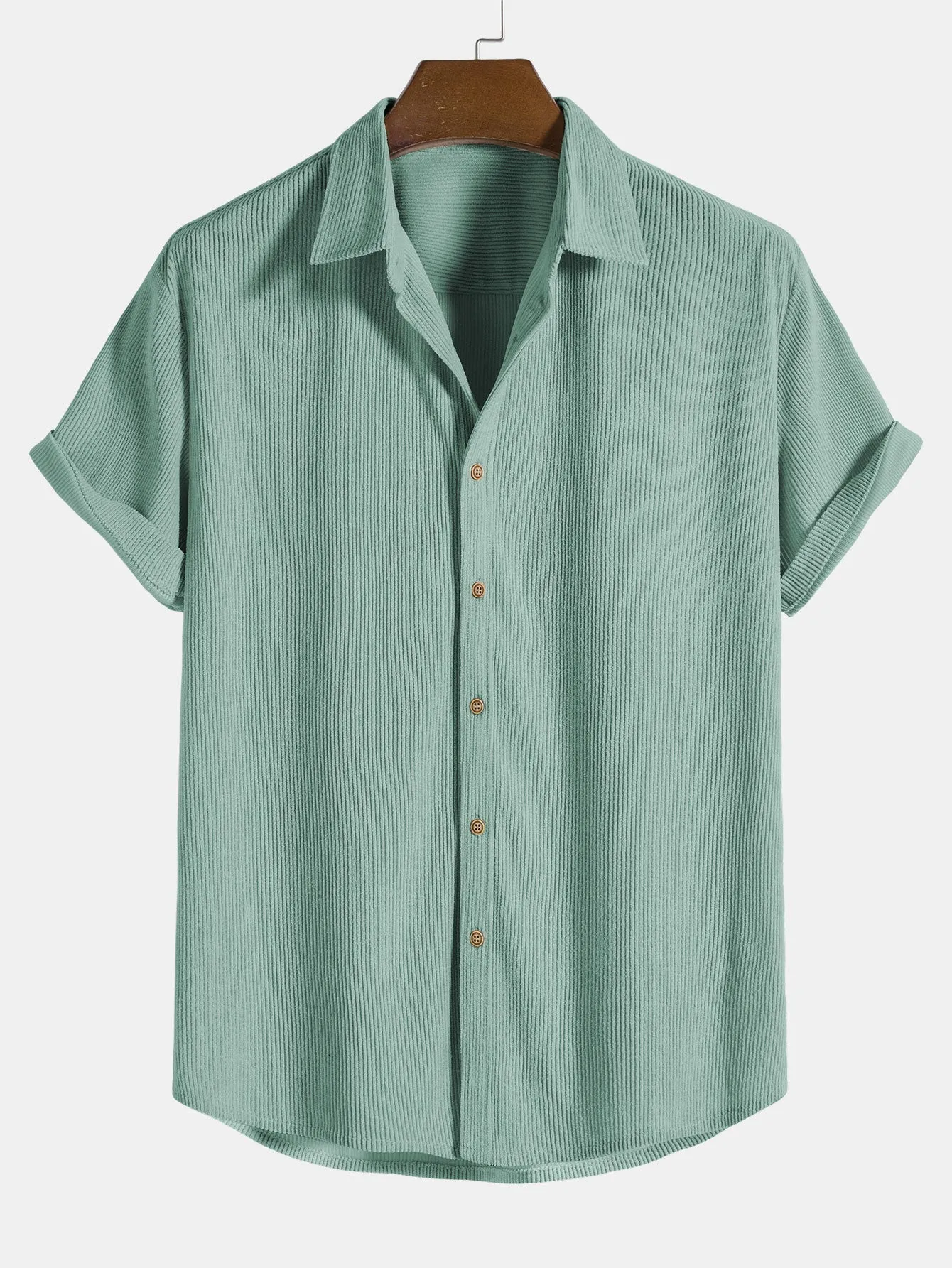 Sommerliches Polyester-Set: Gestreiftes Shirt & Trendige Shorts
