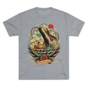 Spear The Truth (Whale) Unisex Tri-Blend Crew Tee