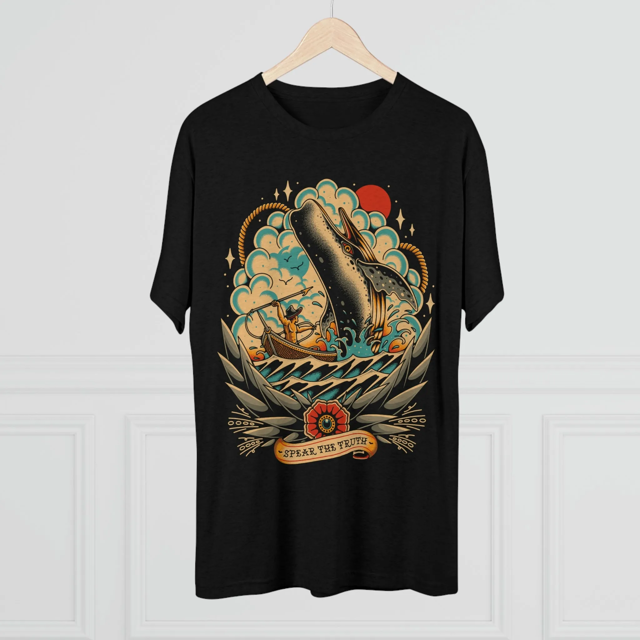Spear The Truth (Whale) Unisex Tri-Blend Crew Tee