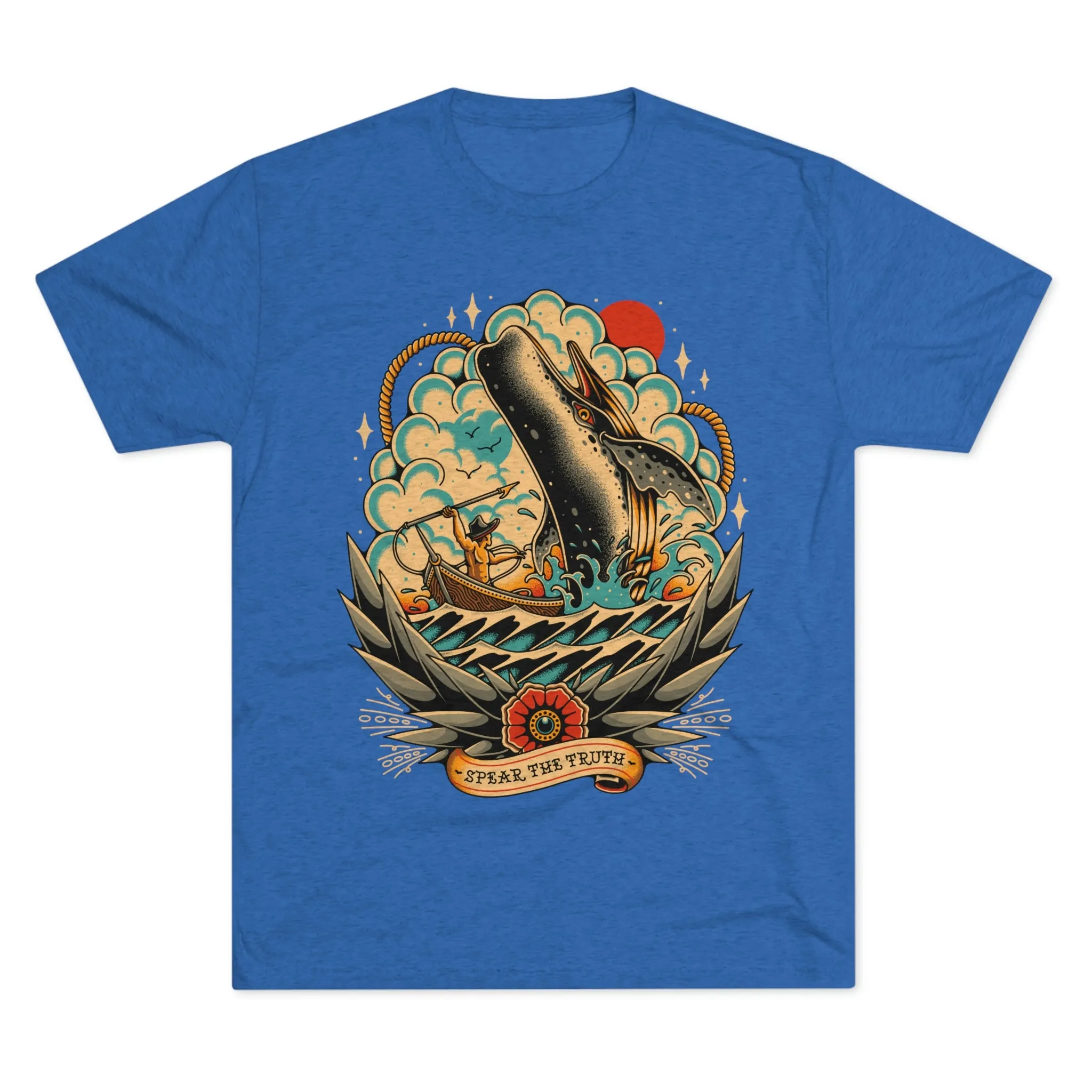 Spear The Truth (Whale) Unisex Tri-Blend Crew Tee