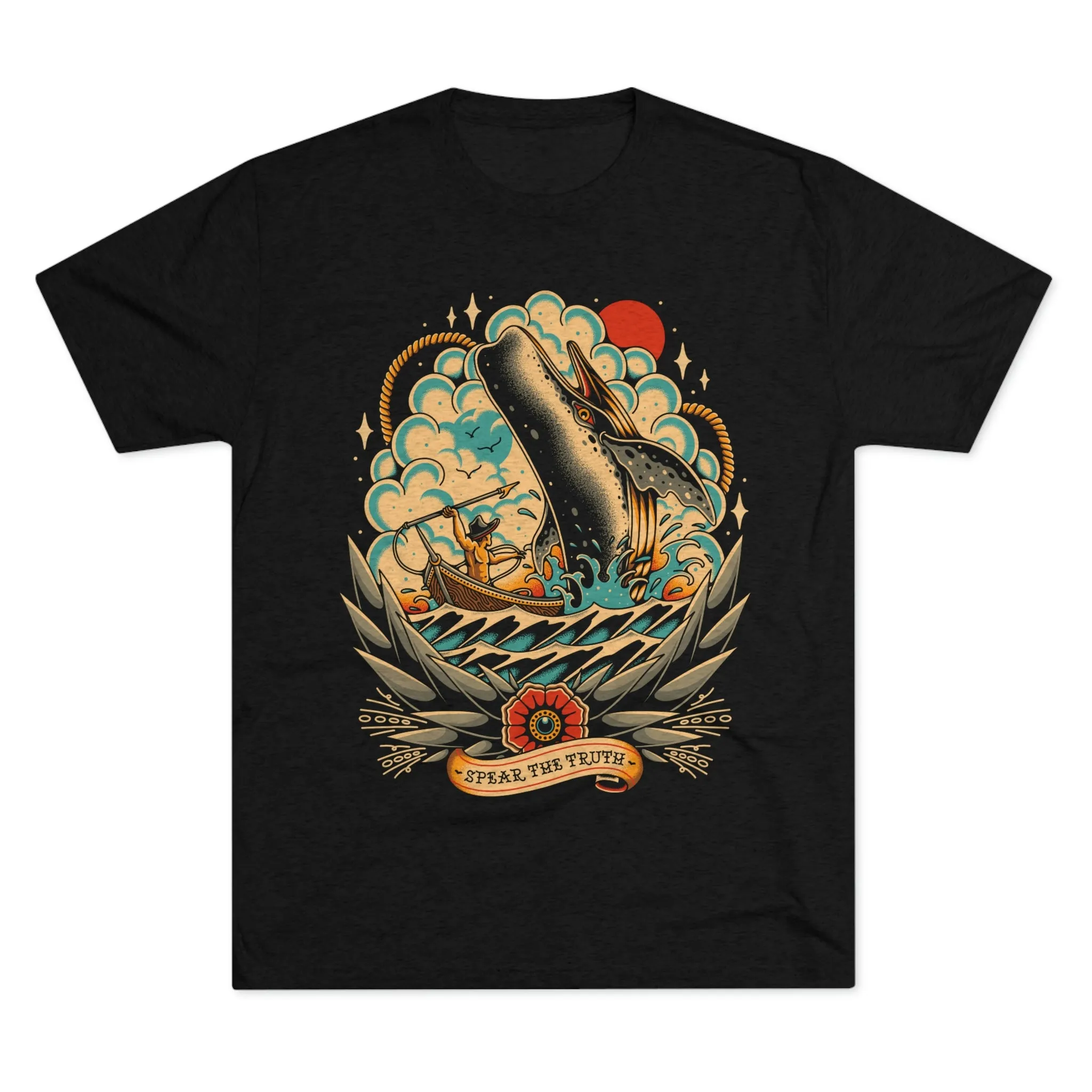 Spear The Truth (Whale) Unisex Tri-Blend Crew Tee