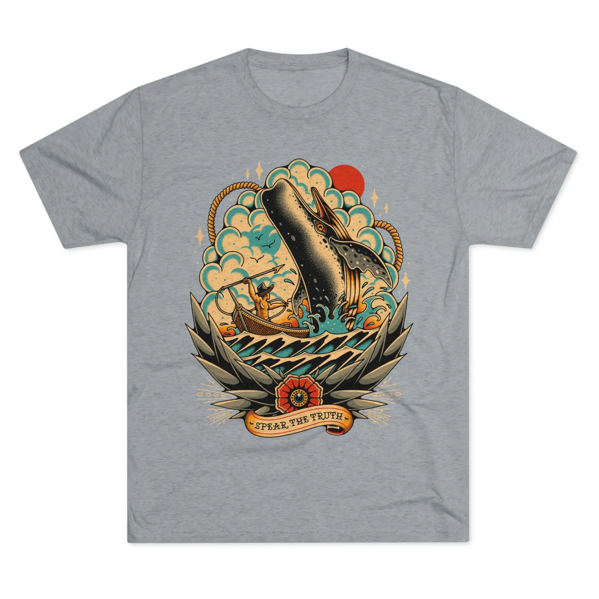 Spear The Truth (Whale) Unisex Tri-Blend Crew Tee