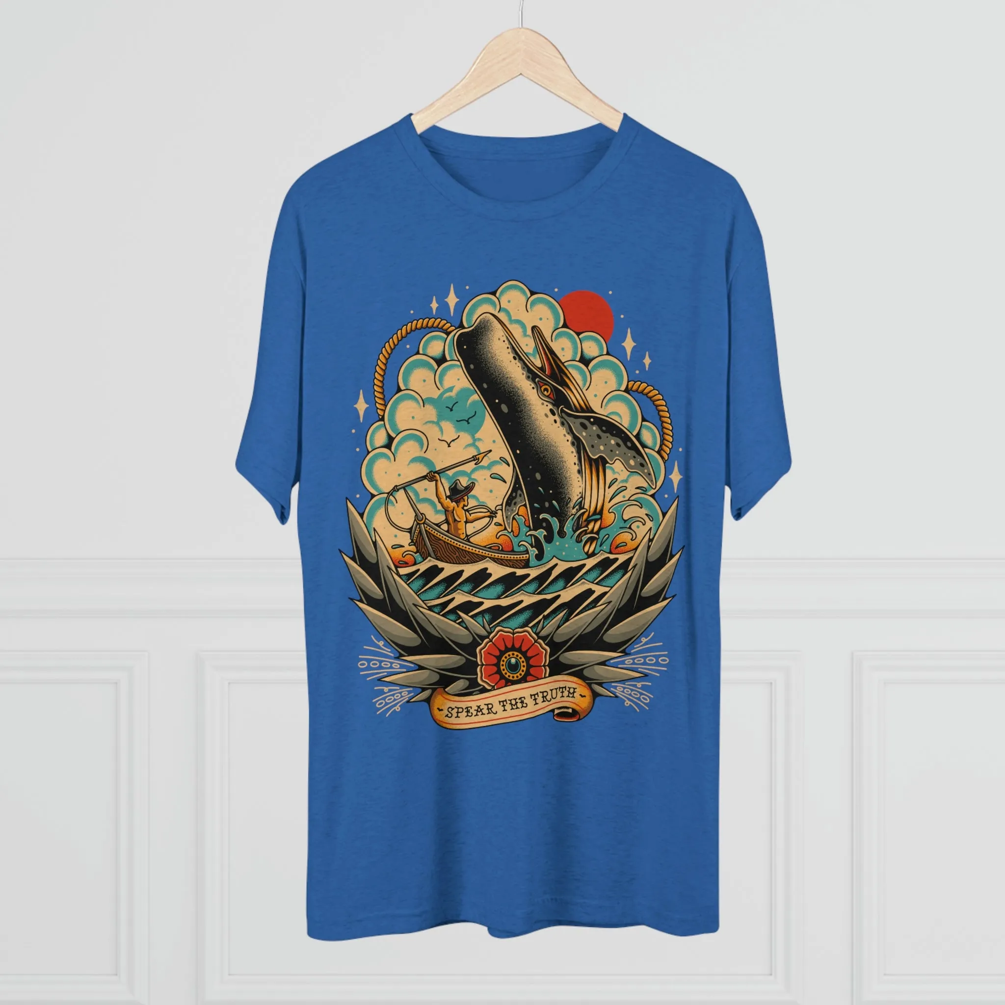 Spear The Truth (Whale) Unisex Tri-Blend Crew Tee