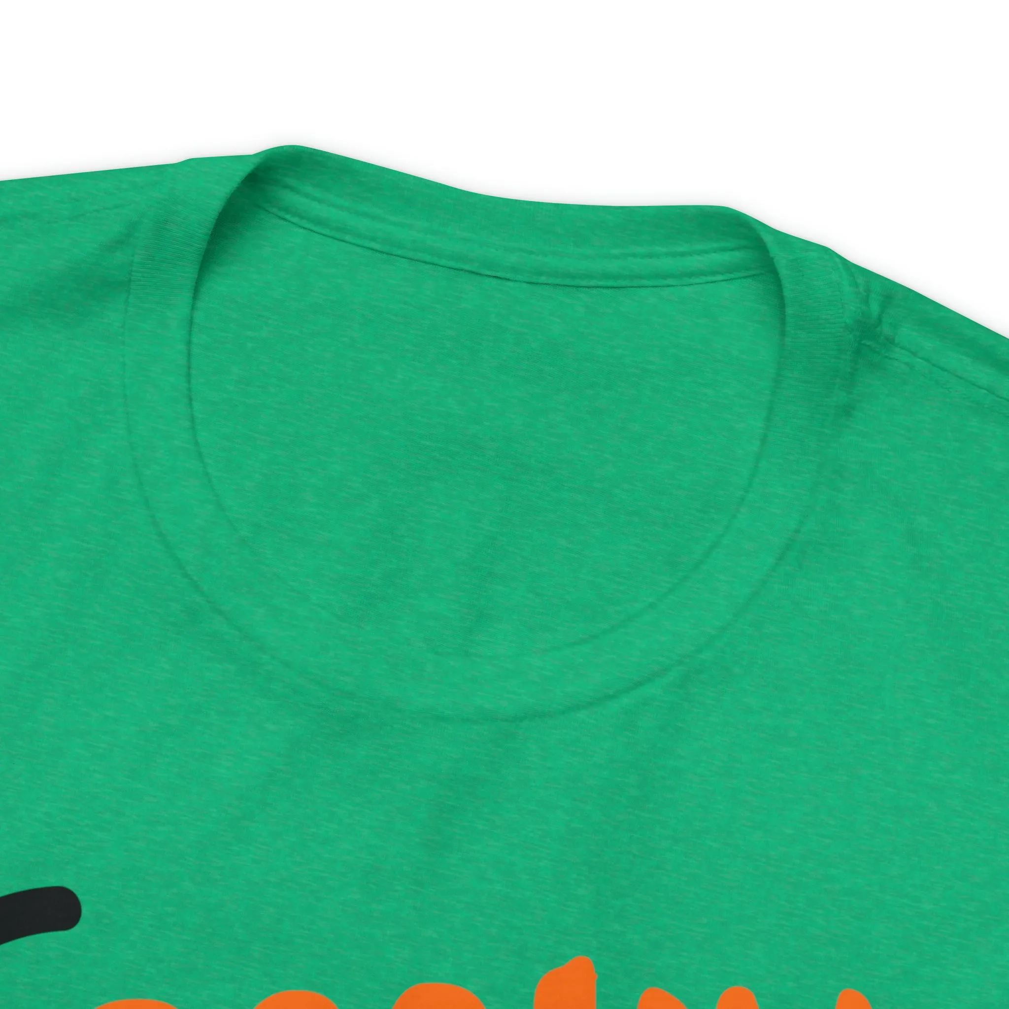 Spooky Black Cat T-Shirt | Creepy Jack-o'-Lantern Tee |  Bella Canvas 3001Unisex | Haunted Short Sleeve Tshirt