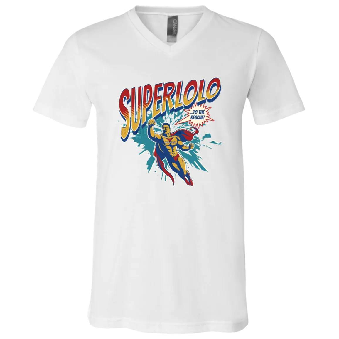 Super Lolo To The Rescue Unisex Jersey V-Neck T-Shirt