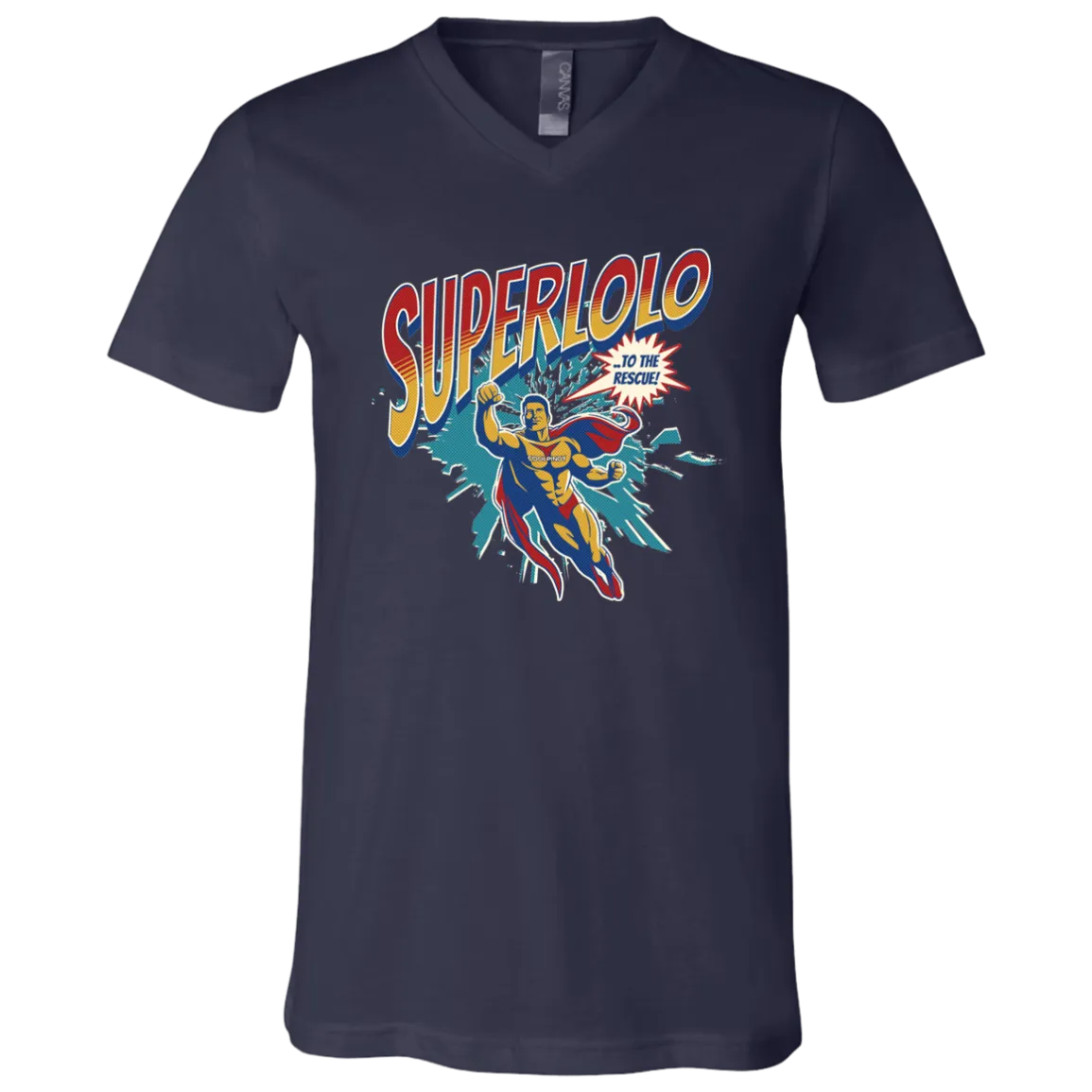 Super Lolo To The Rescue Unisex Jersey V-Neck T-Shirt