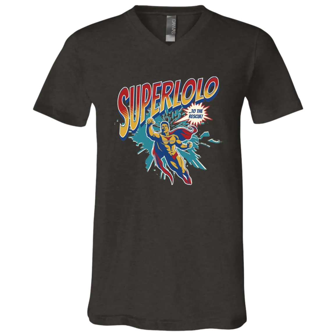 Super Lolo To The Rescue Unisex Jersey V-Neck T-Shirt