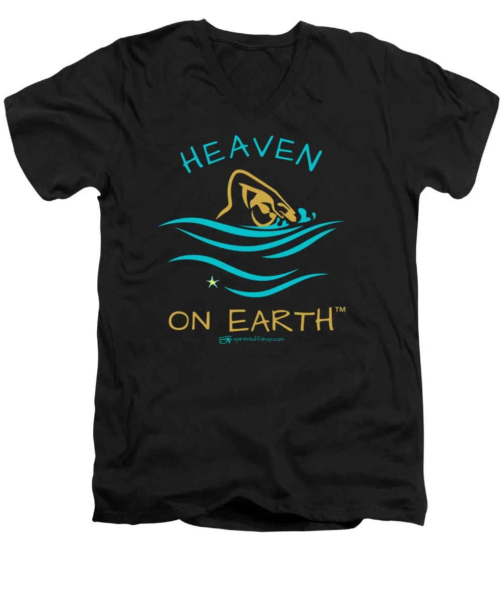 Swimming Heaven On Earth - Men's V-Neck T-Shirt