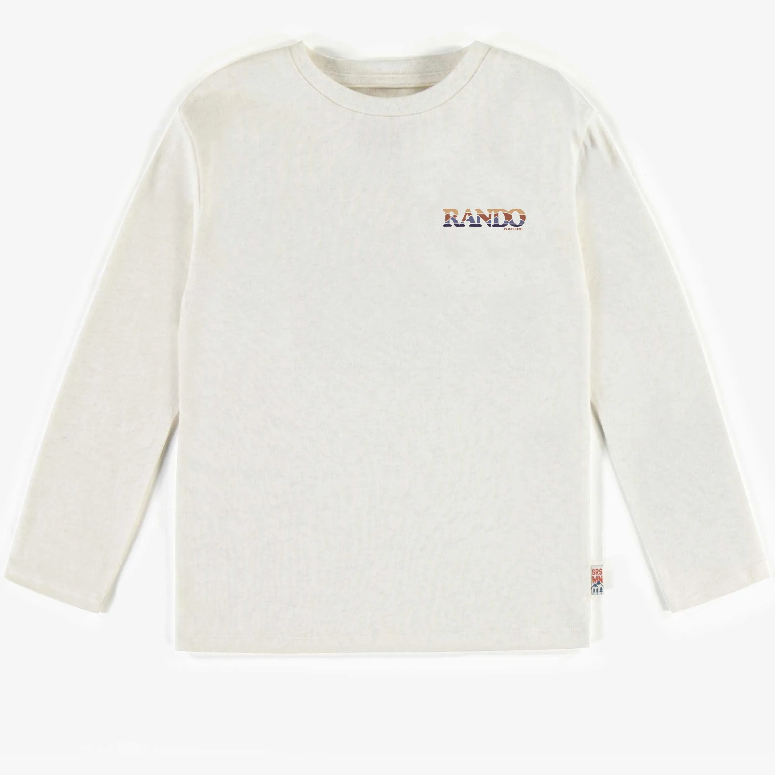 T-shirt crème à manches longues, adulte || Cream long sleeves, adult