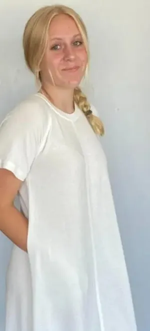 T shirt Dress in Ivory