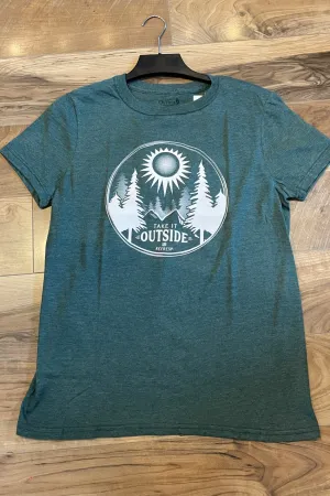 Take It Outside Men's Refresh Round Neck Tee - Green Haze