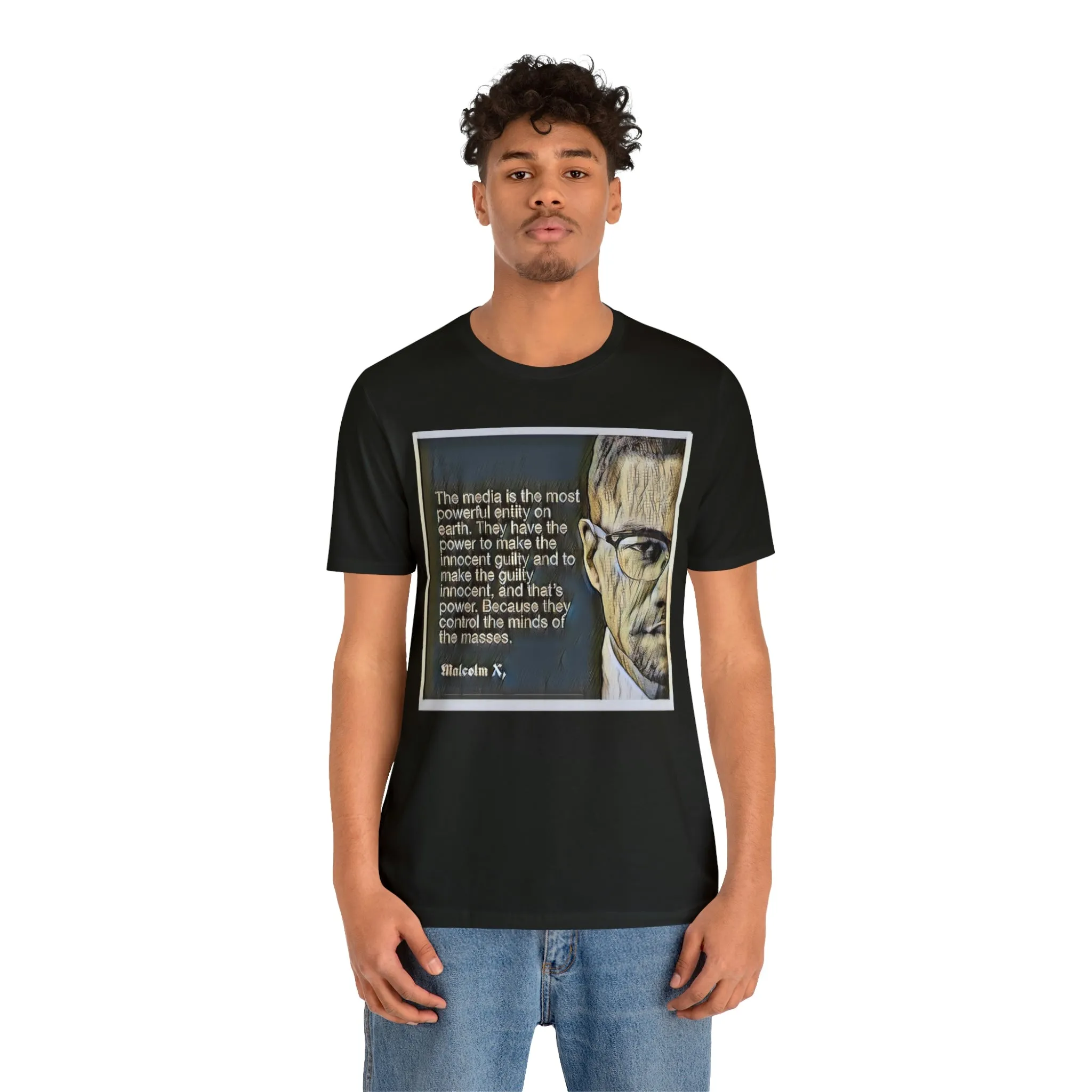The Media Is The Most Powerful Short Sleeve Tee