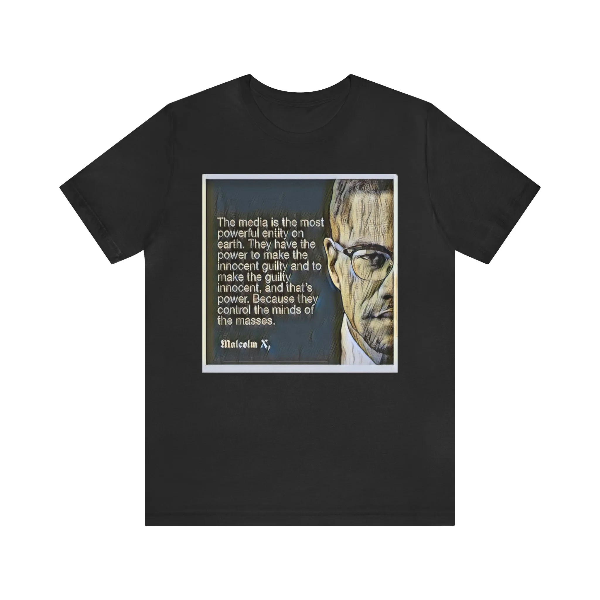 The Media Is The Most Powerful Short Sleeve Tee
