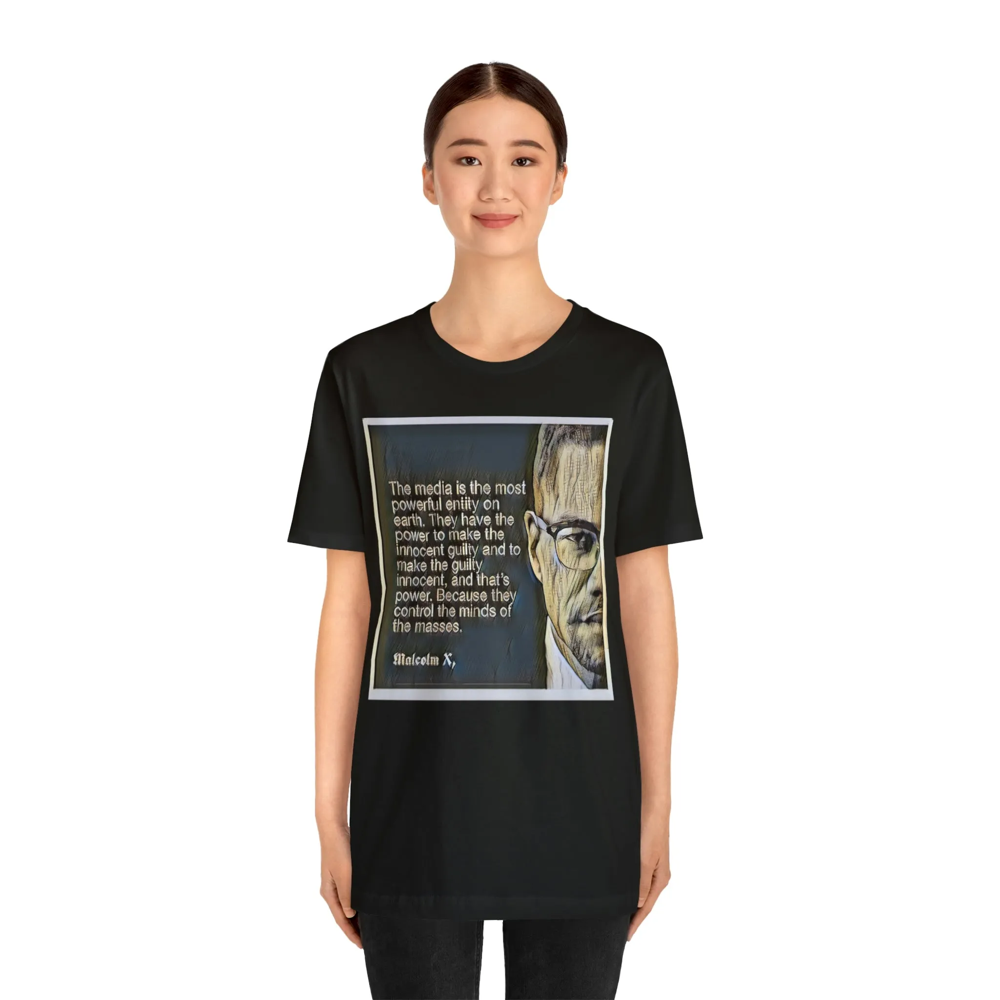 The Media Is The Most Powerful Short Sleeve Tee