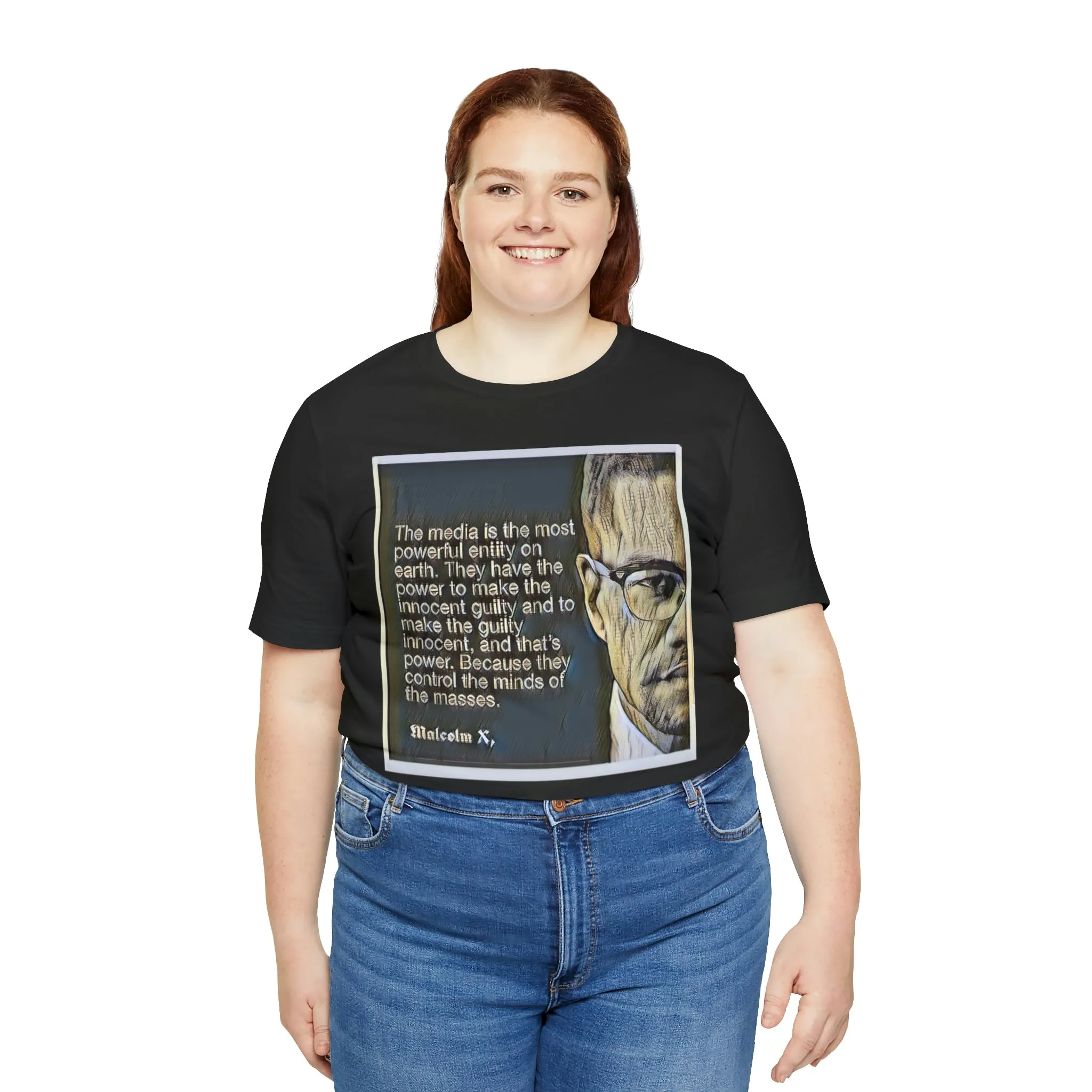 The Media Is The Most Powerful Short Sleeve Tee