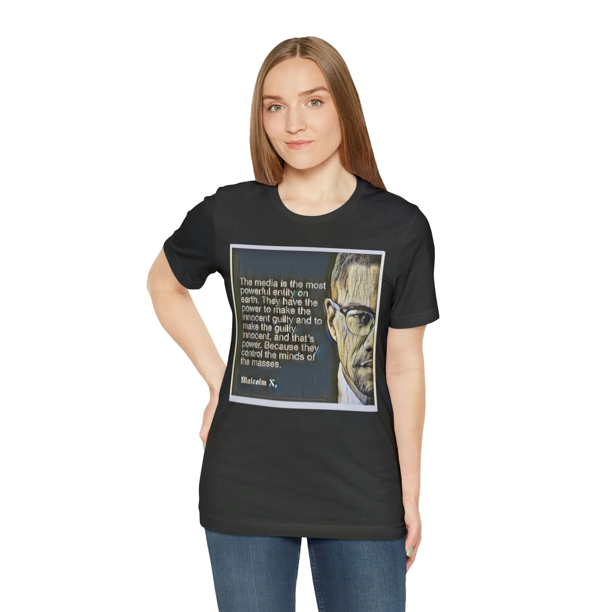 The Media Is The Most Powerful Short Sleeve Tee