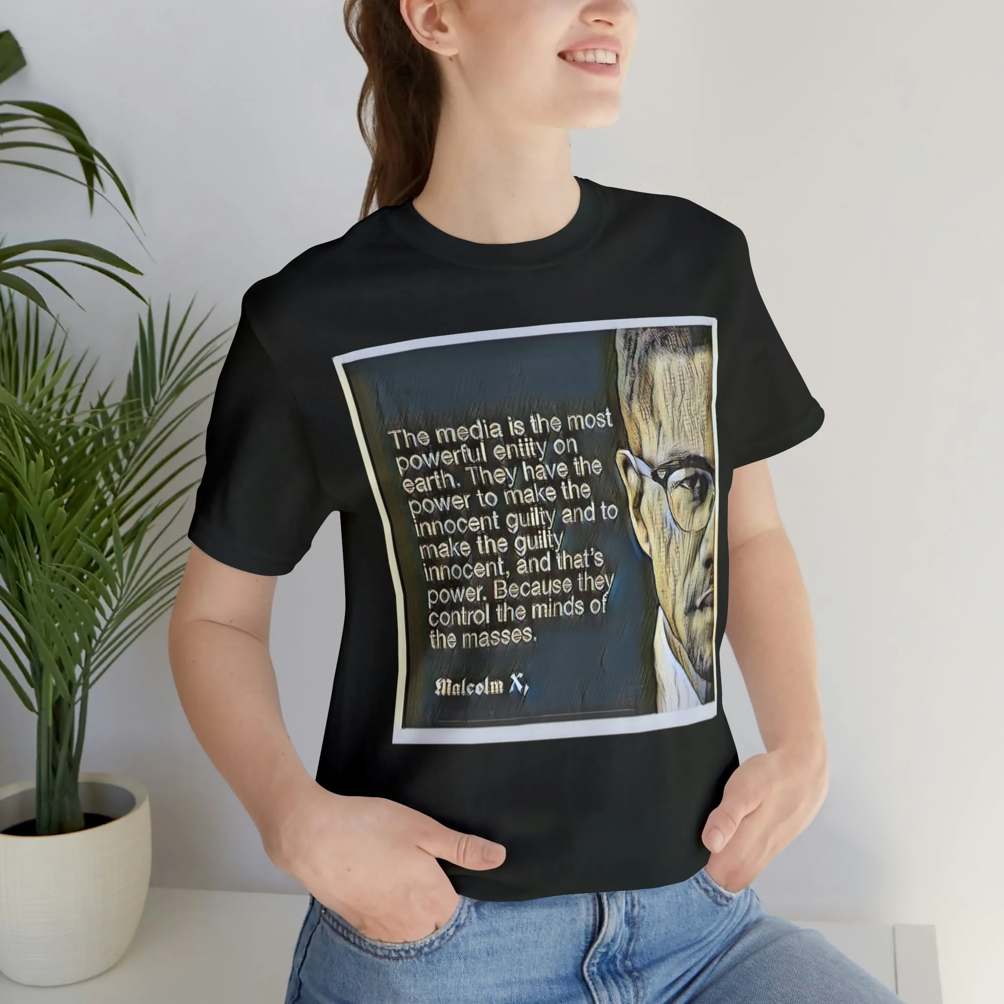 The Media Is The Most Powerful Short Sleeve Tee