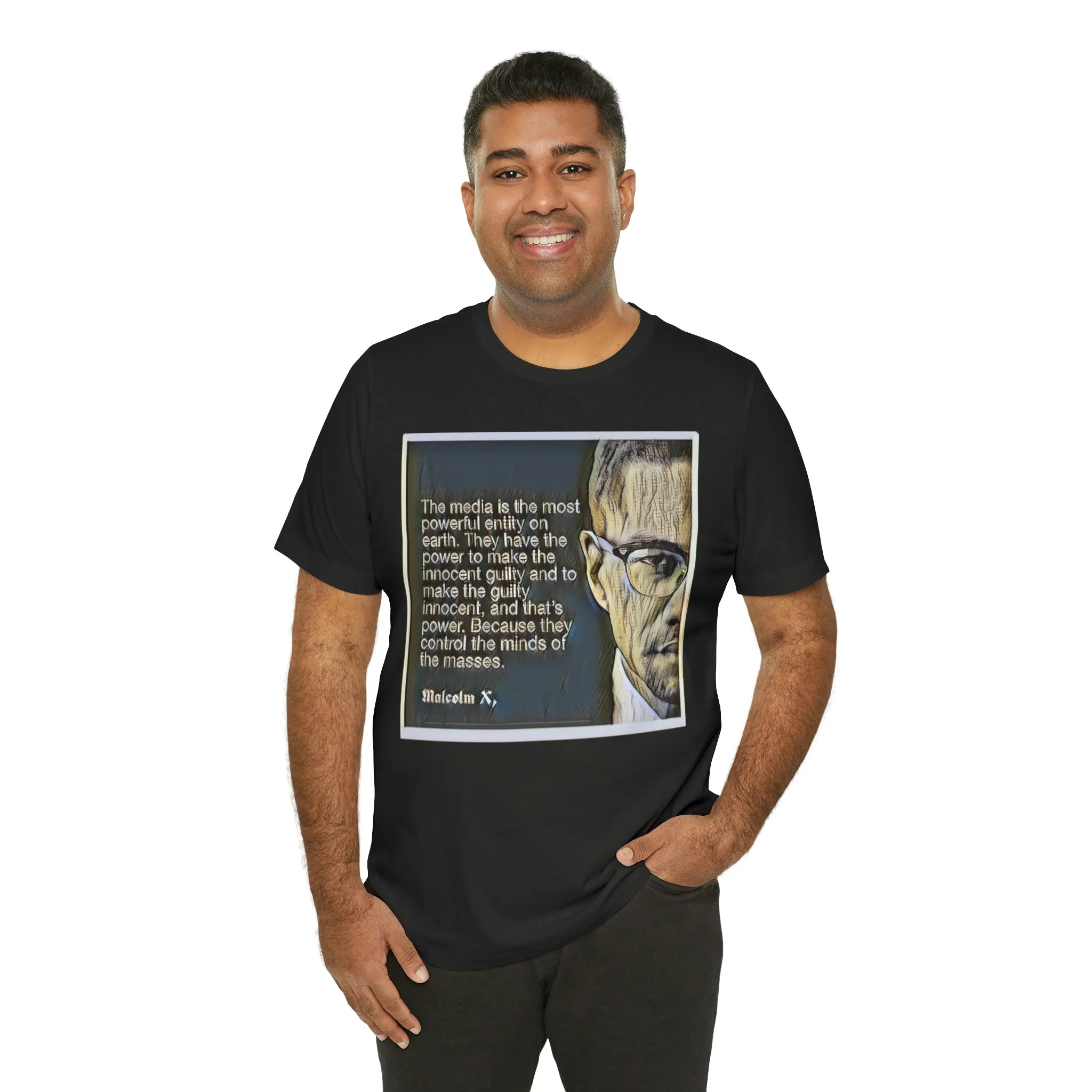 The Media Is The Most Powerful Short Sleeve Tee