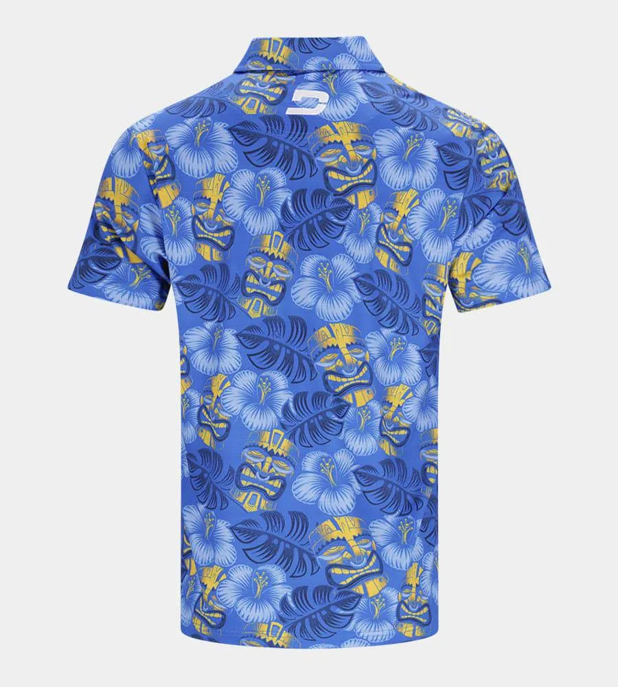 TIKI POLO - BLUE / YELLOW