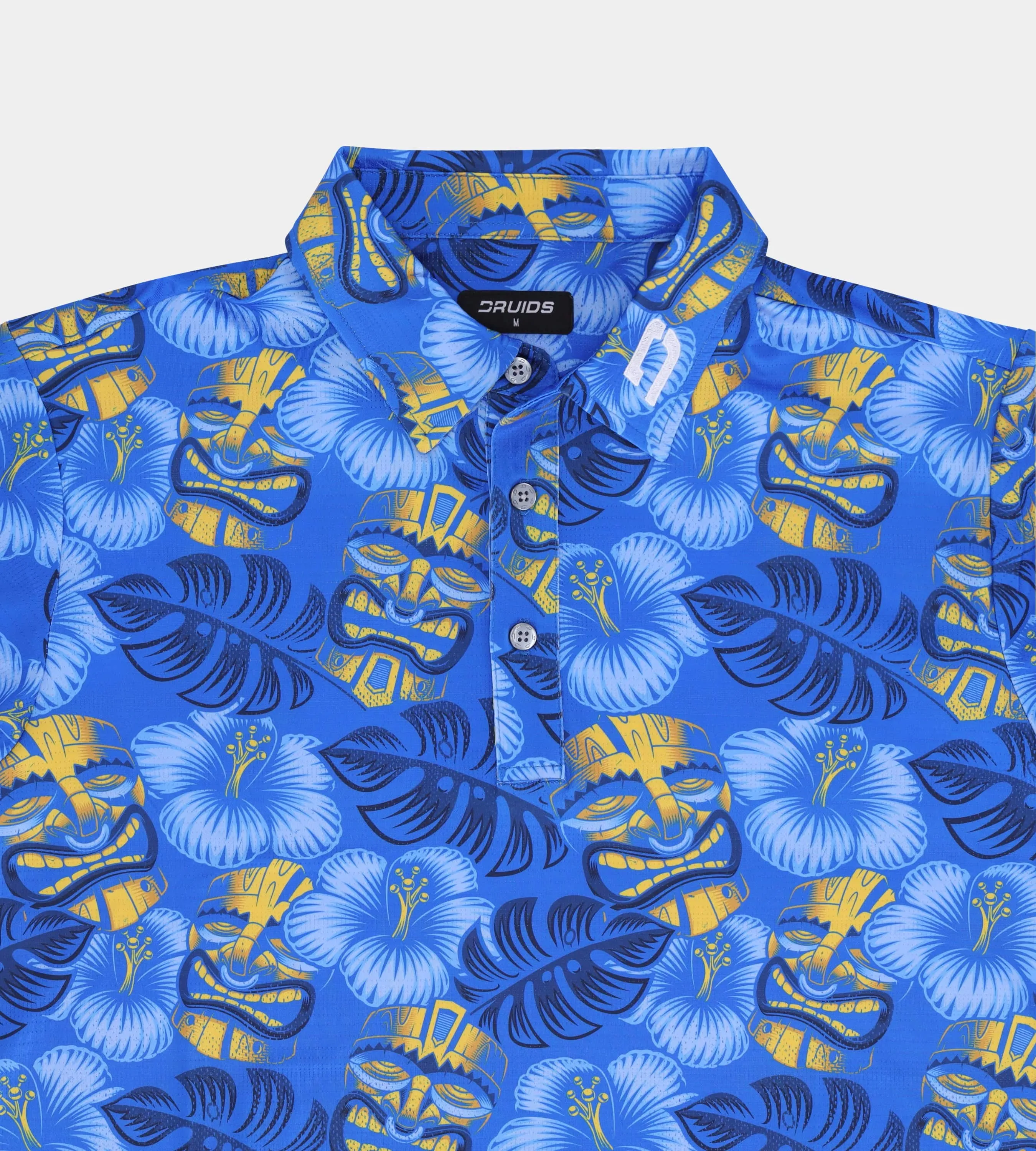 TIKI POLO - BLUE / YELLOW