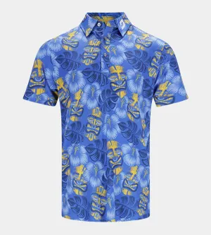 TIKI POLO - BLUE / YELLOW