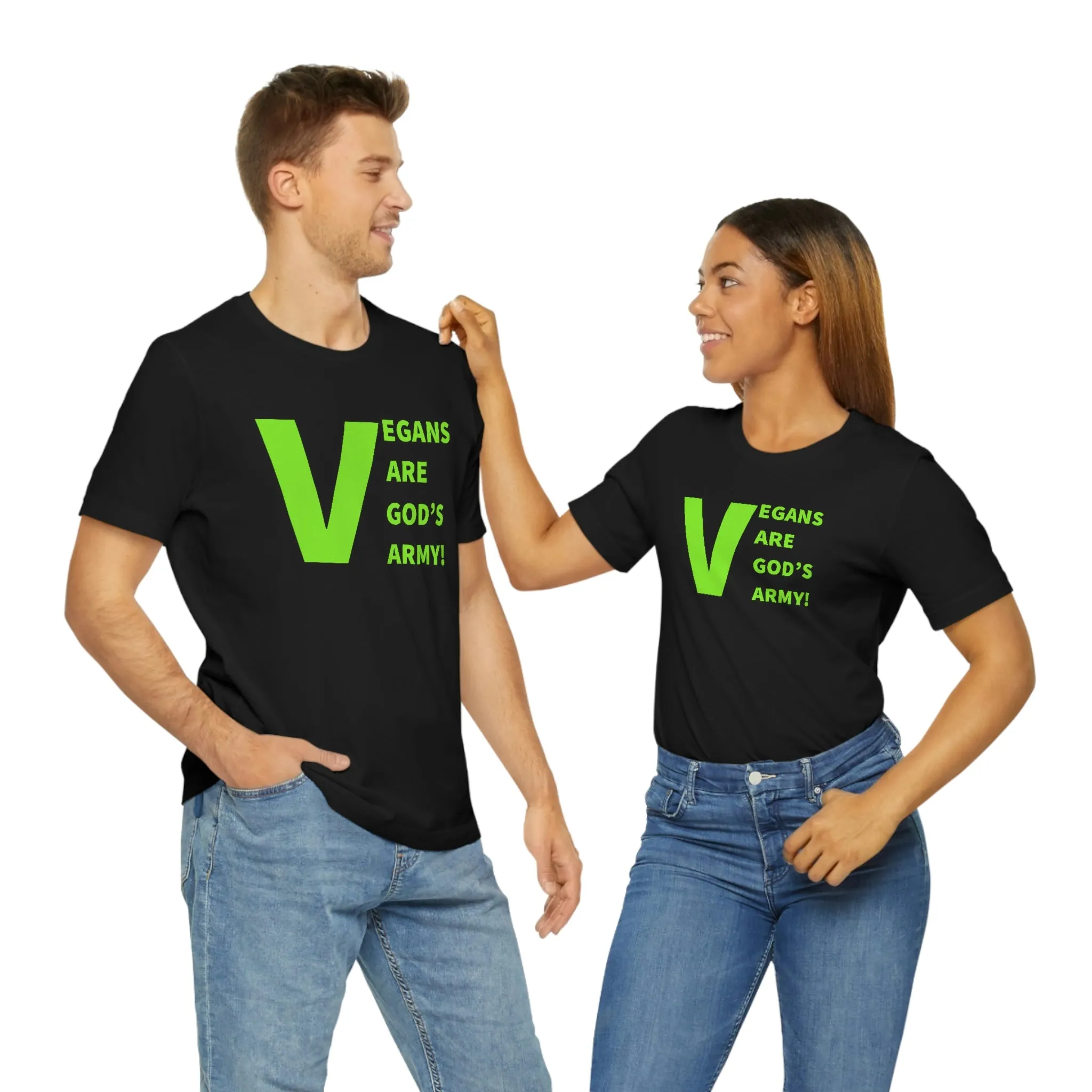 Vegans Are God's Army! Short Sleeve Tee