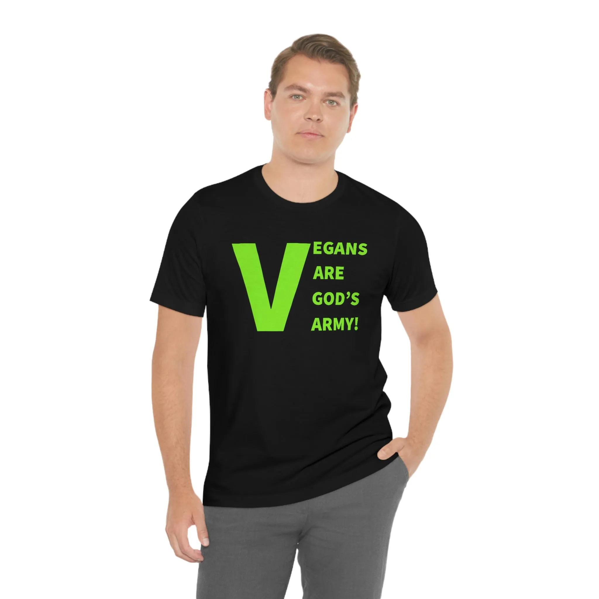 Vegans Are God's Army! Short Sleeve Tee