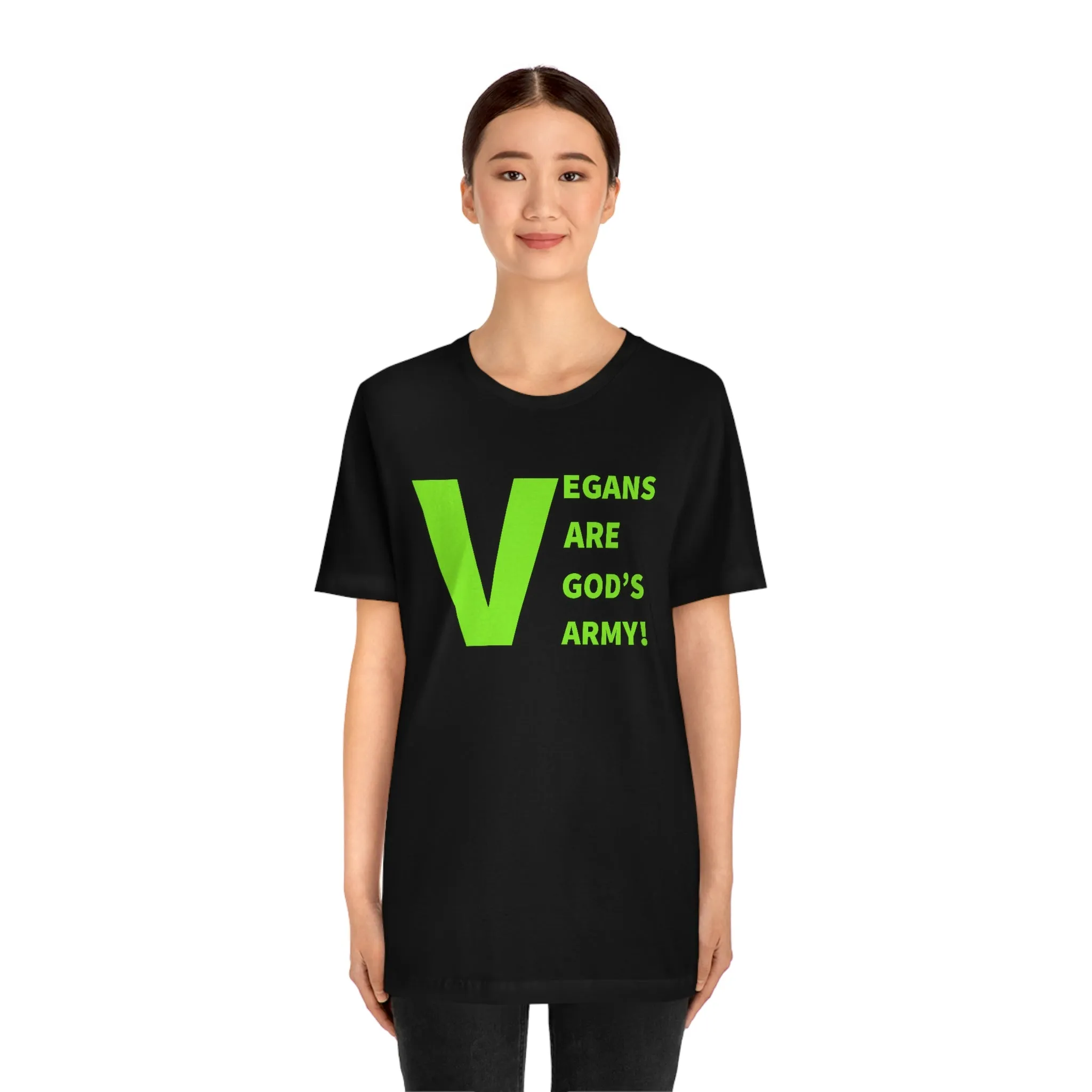 Vegans Are God's Army! Short Sleeve Tee