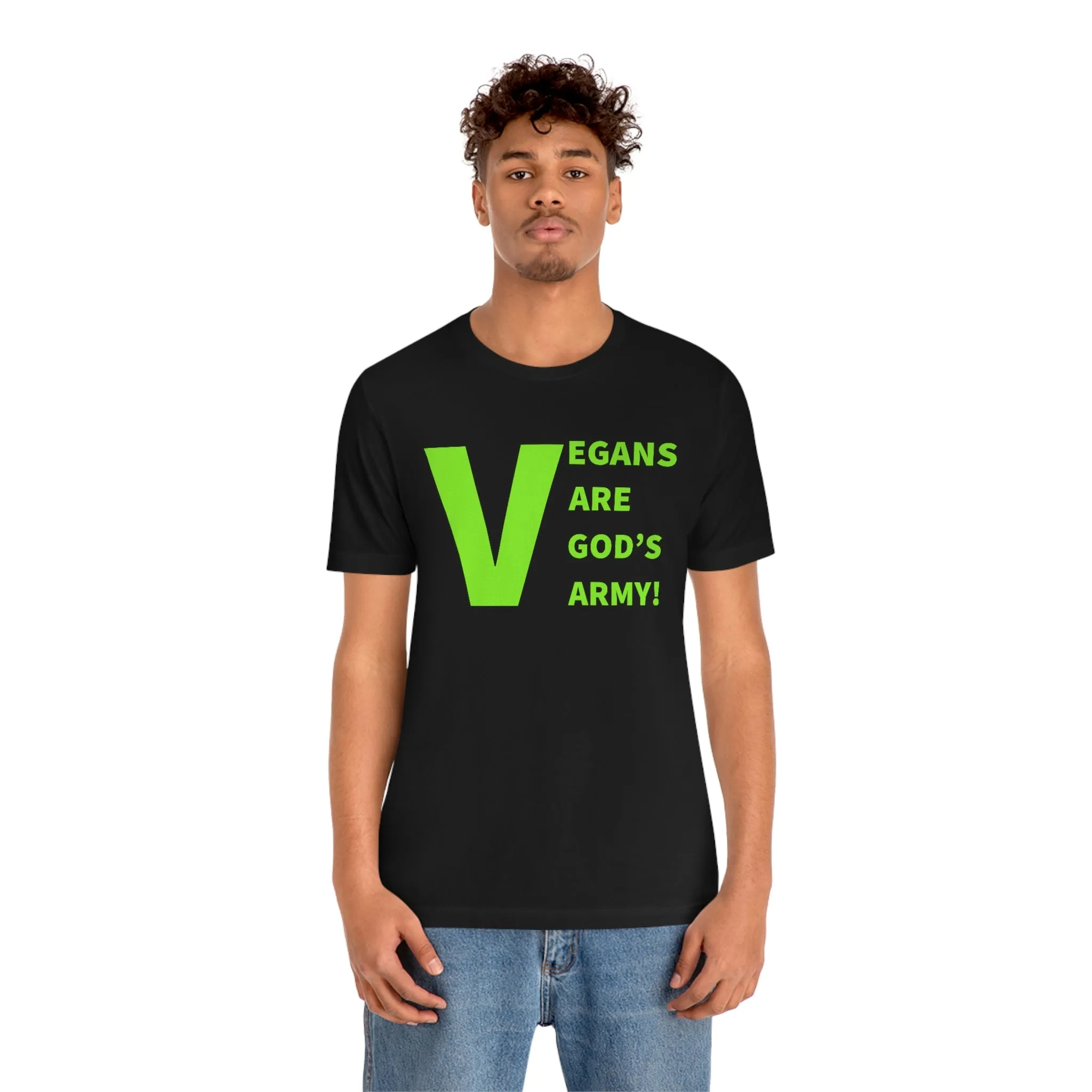 Vegans Are God's Army! Short Sleeve Tee