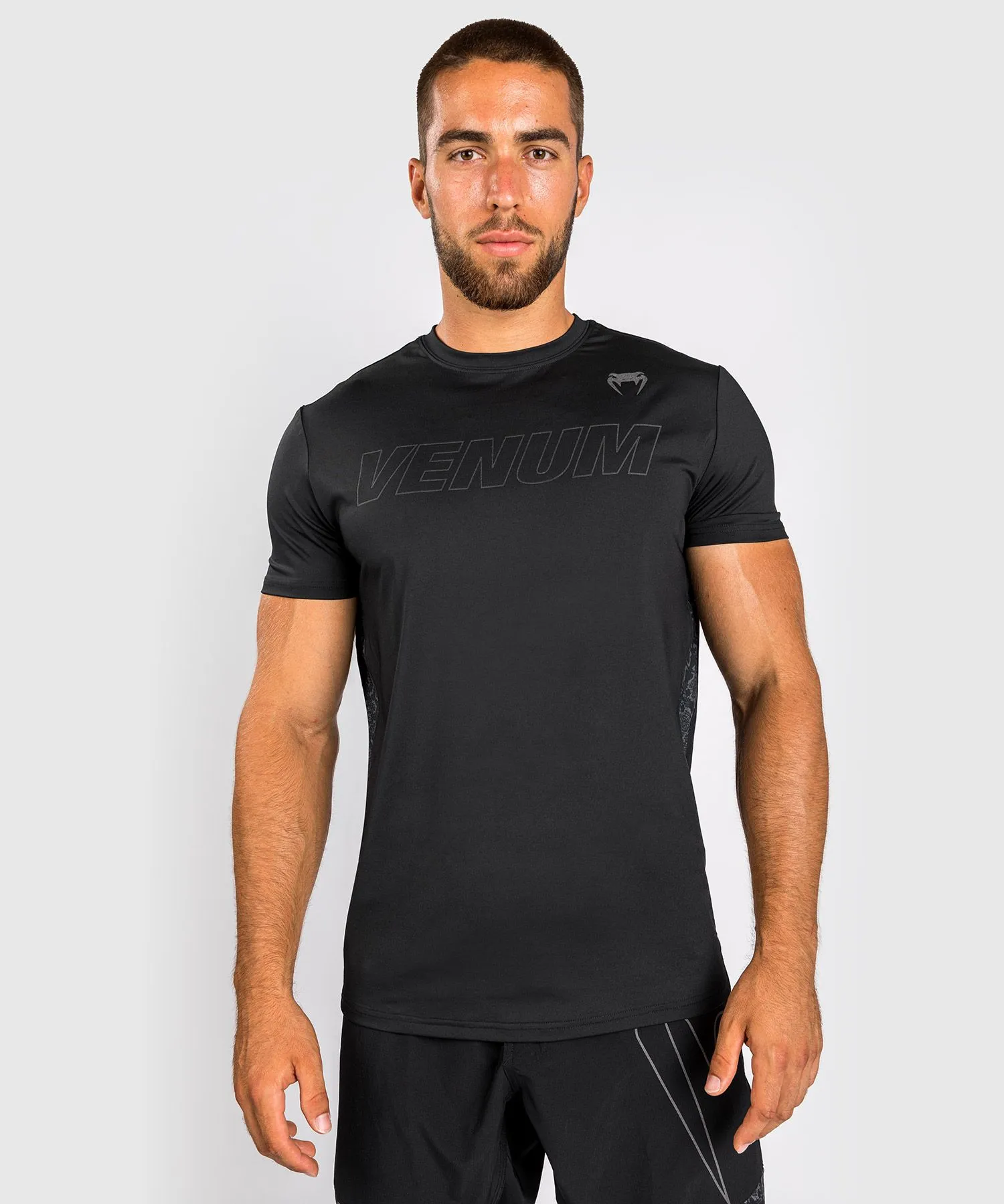 VENUM CLASSIC EVO DRY TECH T-SHIRT - BLACK/BLACK REFLECTIVE