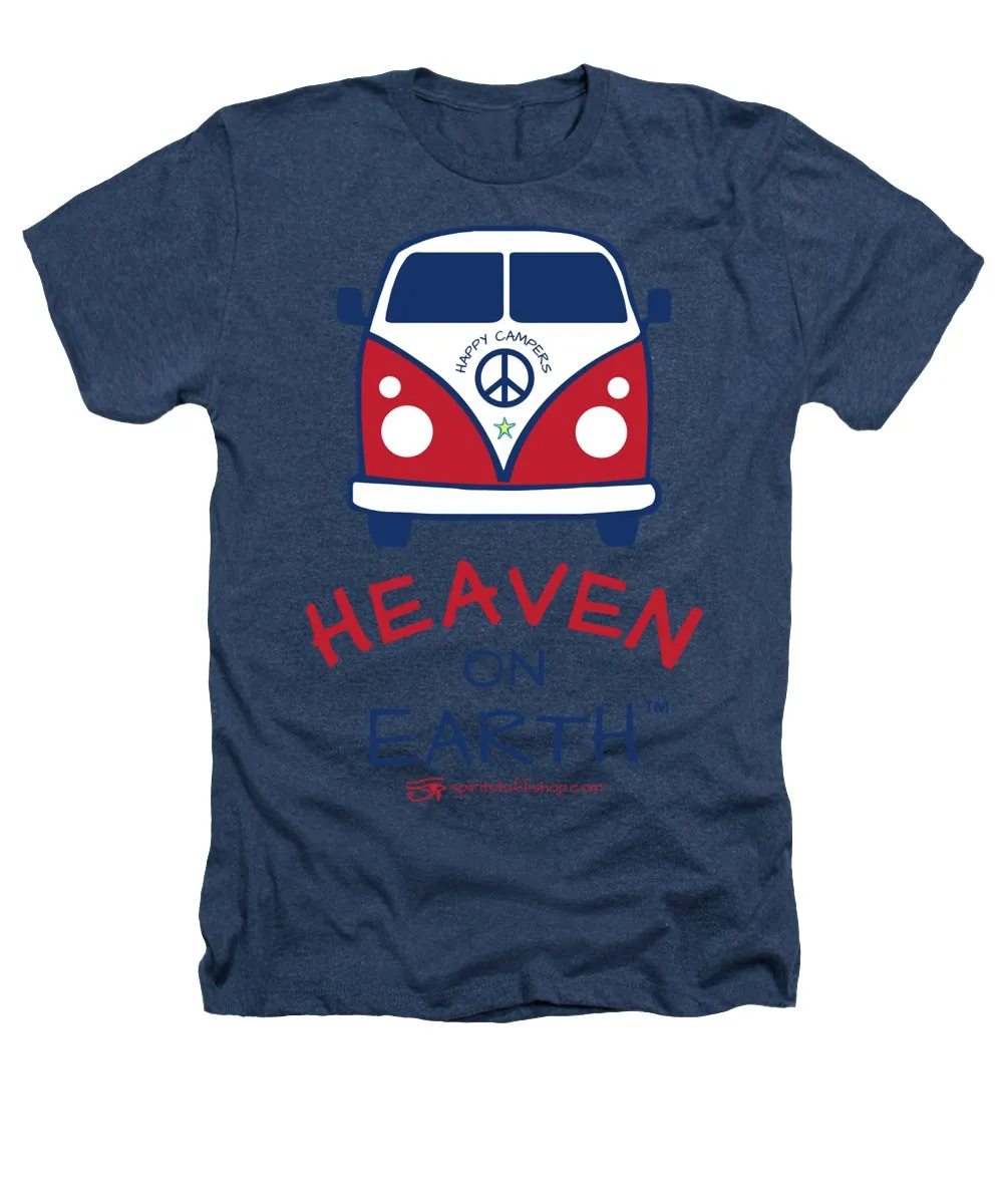 Vw Happy Camper Heaven On Earth - Heathers T-Shirt