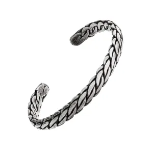 Weave Cuff Sterling Bracelet