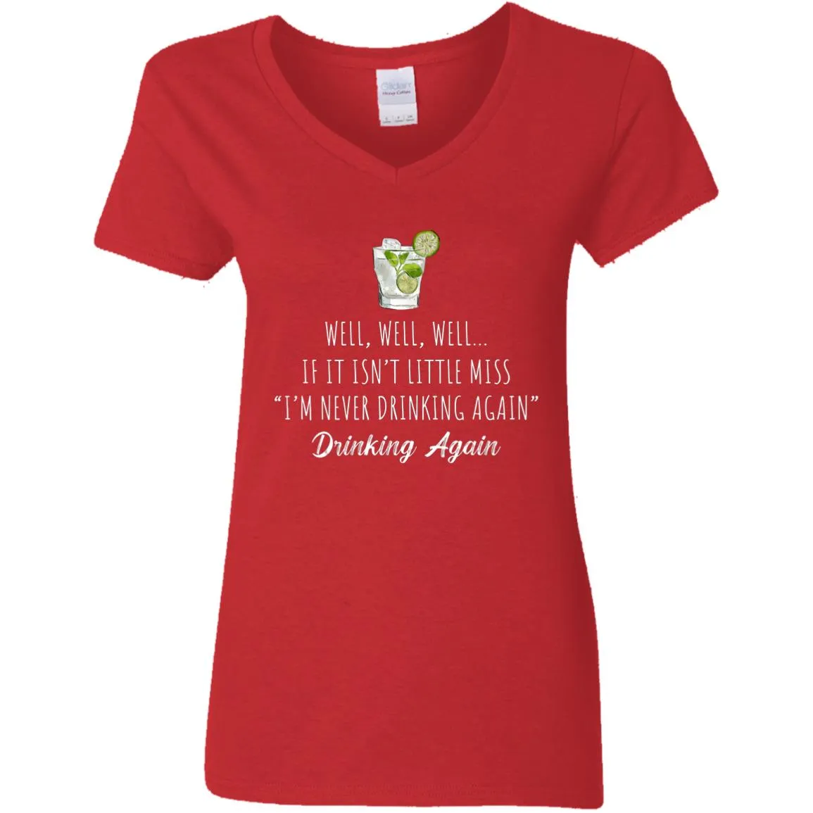 Well Well Well Drinking Again Ladies Tee