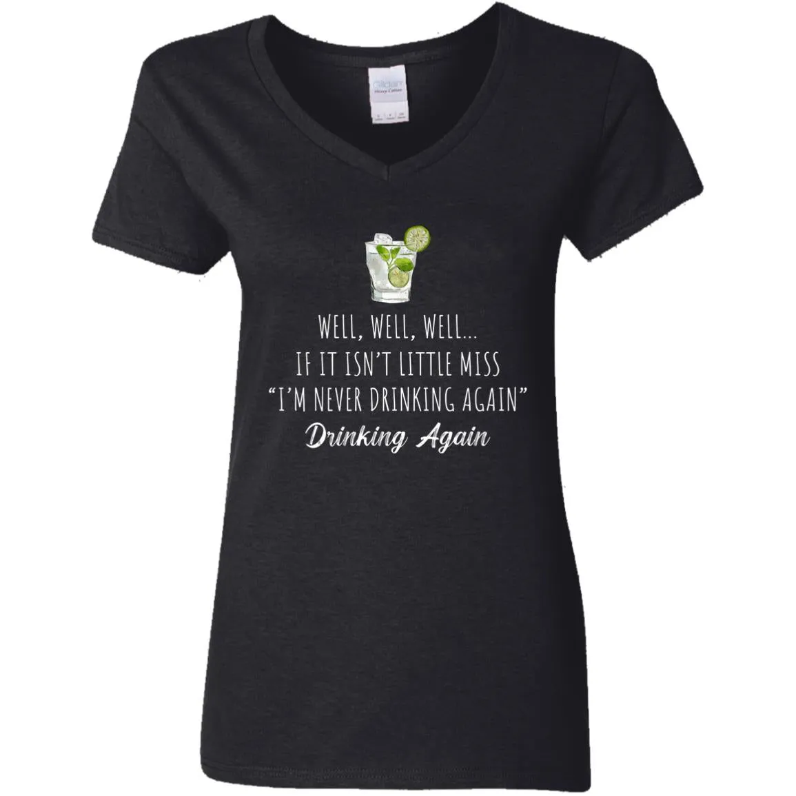 Well Well Well Drinking Again Ladies Tee