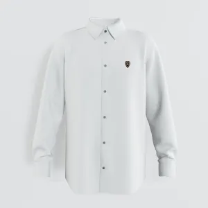 WHITE 14 LONG SLEEVE SOLID SHIRT