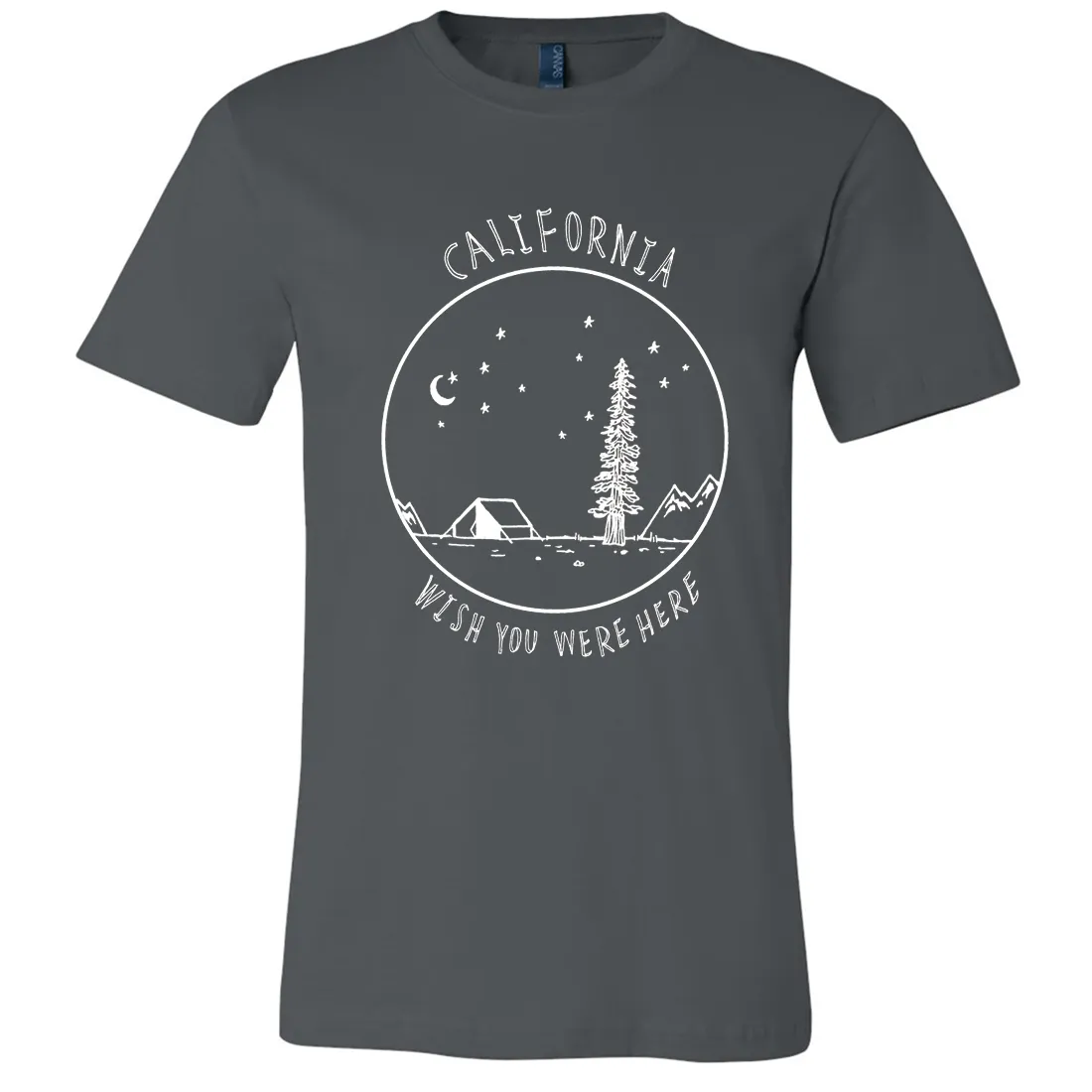 Wish You Were Here White Print Asst Colors Mens Lightweight Fitted T-Shirt/tee