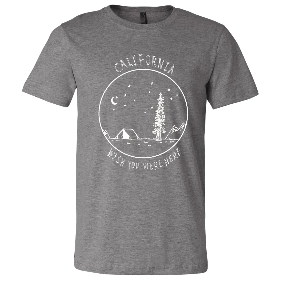 Wish You Were Here White Print Asst Colors Mens Lightweight Fitted T-Shirt/tee